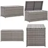 Vidaxl - Boîte de rangement de jardin résine tressée 100x50x50 cm gris - boîte de rangement d'extérieur - boîtes de rangement d'extérieur - Home &