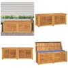 Boîte de rangement jardin et sac 150x50x55 cm bois massif teck - Coffr...