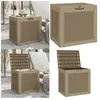 Vidaxl - Boîte de stockage de jardin marron clair 55,5x43x53 cm pp - Coffre De Jardin - Rangement Extérieur - Boîte De Rangement - Meuble De Jardin