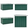 vidaXL Boîte de rangement de jardin Vert 129x67x65 cm - coffre de rangement - coffres de rangement - Home & Living - Vert