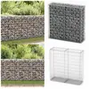Vidaxl - Panier de gabion avec couvercle Fil galvanisé 100x100x30 cm -...