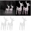 Vidaxl - Rennes de Noël 2 pcs 80 led Blanc chaud Acrylique - renne de ...