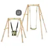 Balançoire en bois évolutive Exit Toys Silvi 172x192x198 cm