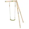 Balançoire En Bois Fixation Murale Pour Jardin Enfant Naturel