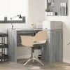 vidaXL Bureau d'angle  gris sonoma 102x88x75 cm Bois d'ingénierie
