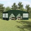 vidaXL Tente de fête  avec 10 parois latérales vertes 6x4 m PE