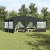 vidaXL Tente de Fête  avec 10 Parois Latérales Anthracite 6x4 m PE