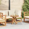 vidaXL Table Basse de Jardin  Ø55x51 cm Bois Massif de Teck