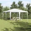 vidaXL Tente de Fête  Blanche 4x4 m PE