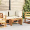 vidaXL Table d'appoint de jardin  70x37.5x35.5 cm Bois massif Teck