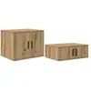 vidaXL Armoire de rangement 2 pcs Chêne artisanal 108 x 41 x 40 cm