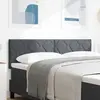 vidaXL Tête de Lit Design Blocs de Diamant Gris Foncé 140 cm Velours 42007249