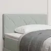 Tête De Lit Montage Mural Géométrique Gris Clair 100 Cm Velours Vidaxl