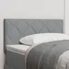vidaXL Tête de lit avec tête de lit Gris clair 90 cm Cuir synthétique