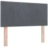 Tête De Lit Montage Mural Géométrique Gris Foncé 90 Cm Velours Vidaxl