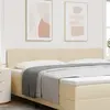 Tête De Lit En Tissu Geometric Manuel Crème 200 Cm Tissu Vidaxl