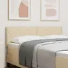 vidaXL Tête de lit Crème 160 cm tissu