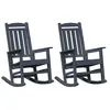 Vidaxl - Chaise Berçante De Jardin 2 Pcs Bleu Marine 70 X 92 X 108 Cm
