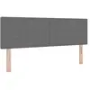 vidaXL Tête de lit Gris clair 144 cm Tissu en velours côtelé