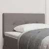 Vidaxl tête de lit  bouton capitonné taupe 80 cm tissu