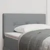 Vidaxl tête de lit  bouton capitonné gris clair 90 cm tissu