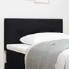 Vidaxl tête de lit capitonnée noire 80 cm en tissu