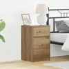 Vidaxl cabinet de chevet avec tiroir chêne artisanal 38 x 34 x 61 cm