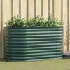 vidaXL Jardinière Élevée Verte 160x80x81 cm Acier Galvanisé