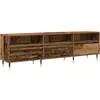 vidaXL Vidaxl Meuble Tv Bois Vieilli 150x30x44.5 Cm Bois D'ingénierie