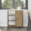 Buffet Chêne Artisanal 70 X 30 X 80 Cm Bois D'Ingénierie Vidaxl