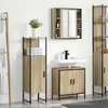 vidaXL Ensemble de meubles de salle de bain 3 pièces Chêne Sonoma