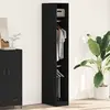 Vidaxl garde-robe  en chêne noir 30x50x200 cm en bois composite