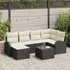 vidaXL Ensemble de 6 Canapés de Jardin avec Coussins en Rotin Marron 3346117