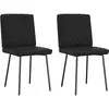 Chaises à manger lot de 2 noir similicuir vidaXL