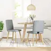 vidaXL Chaise de salle à manger 2 pcs. Tissu gris clair