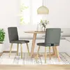 Vidaxl chaises à manger lot de 2 gris foncé tissu