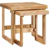 vidaXL Tables d'appoint Marron bois de manguier massif