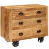 vidaXL Meuble d'appoint Marron 70 x 38 x 63 cm bois de manguier massif
