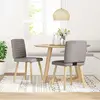 Vidaxl chaises à manger lot de 2 taupe tissu
