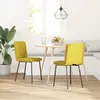 vidaXL Chaise de salle à manger 2 pcs. Jaune velours