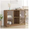 vidaXL Buffet chêne artisanal 102x37x75,5 cm bois d'ingénierie