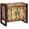 Vidaxl - Meuble Sous-vasque De Salle De Bain Bois Récupéré Massif, Fer