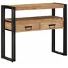 vidaXL Table console Marron 90 x 33 x 75 cm Bois d'Acacia Massif