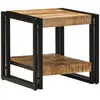 vidaXL Table Basse Vidaxl 40x50x38 Cm En Bois De Manguier Massif