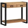 vidaXL Table console Marron 90 x 33 x 75 cm Bois d'Acacia Massif