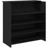 vidaXL Vidaxl Bureau De Réception Chêne Noir 100x50x103,5cm Bois D'ing...