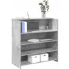 vidaXL Bureau de réception gris béton 100x50x103,5cm bois d'ingénierie