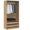 Vidaxl - Garde-robe chêne artisanal 100x50x200 cm bois d'ingénierie