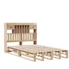 vidaXL Lit bibliothèque sans matelas 135x190 cm bois de pin massif