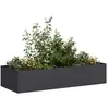 vidaXL Jardinière noir 200x80x40 cm acier